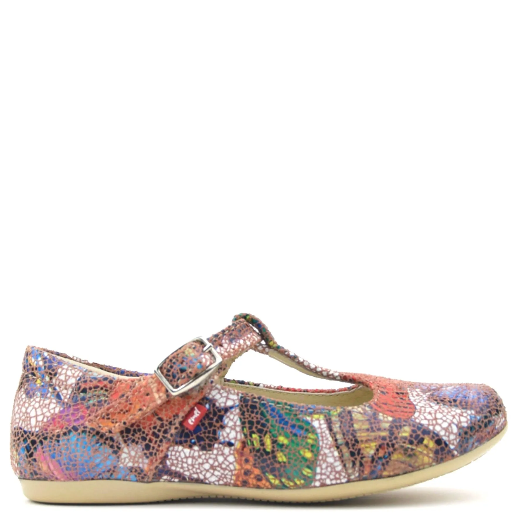 (2480A) Emel balerina shoes gaudi print