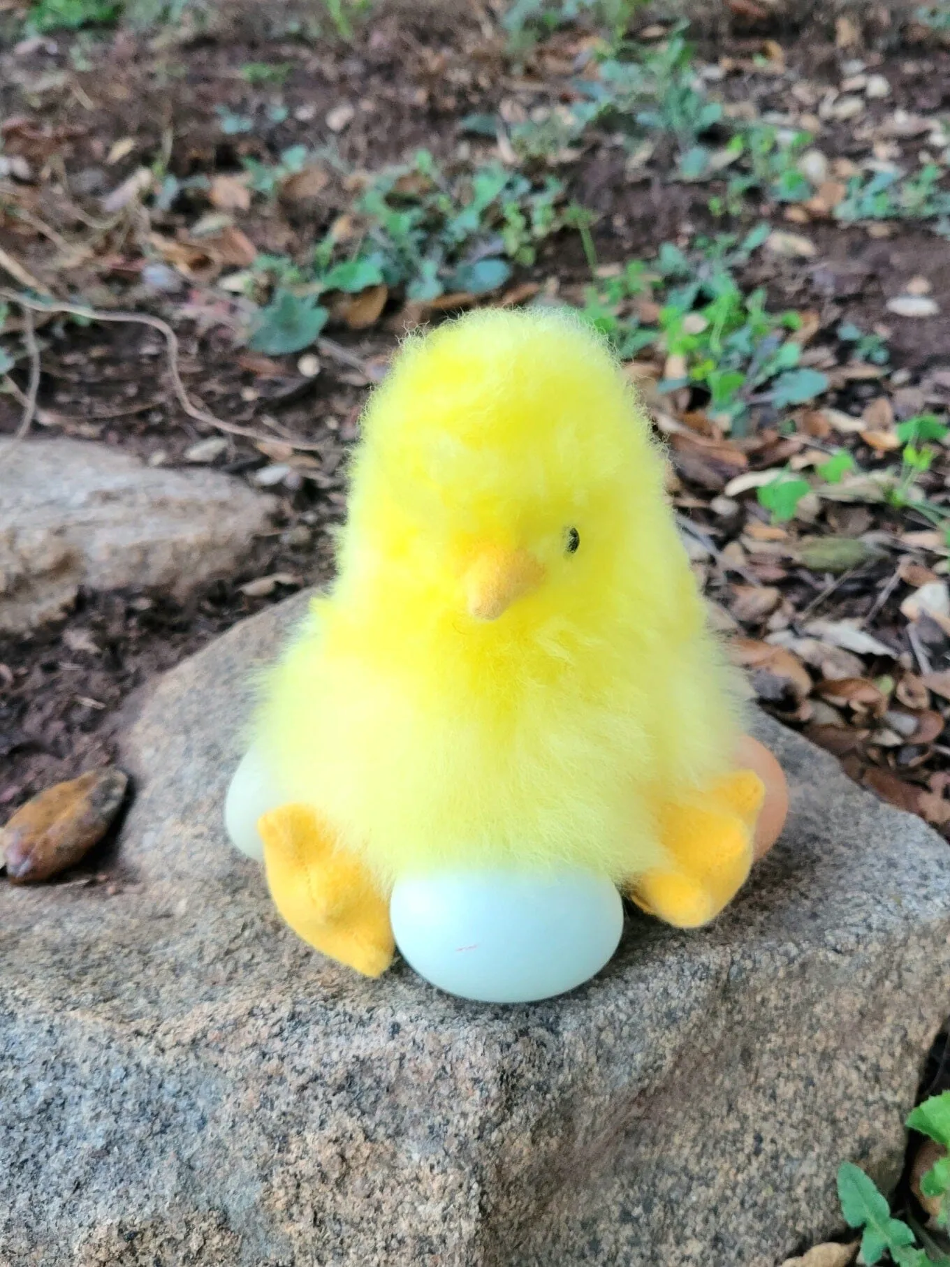 5" Fur Alpaca Yellow Chick