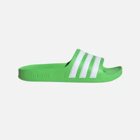 Adidas Adilette Aqua Kids Unisex Slide -Lucid Lime/Cloud White