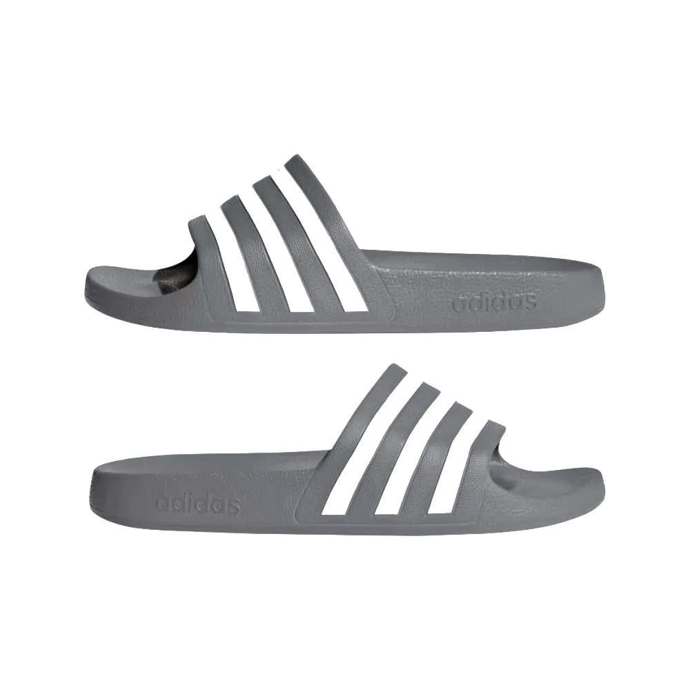 Adidas Unisex Adilette Aqua Slide (Grey Three/Cloud White/Grey Three)