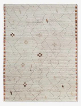 Anina Moroccan-Style Hand-Knotted Wool Rug