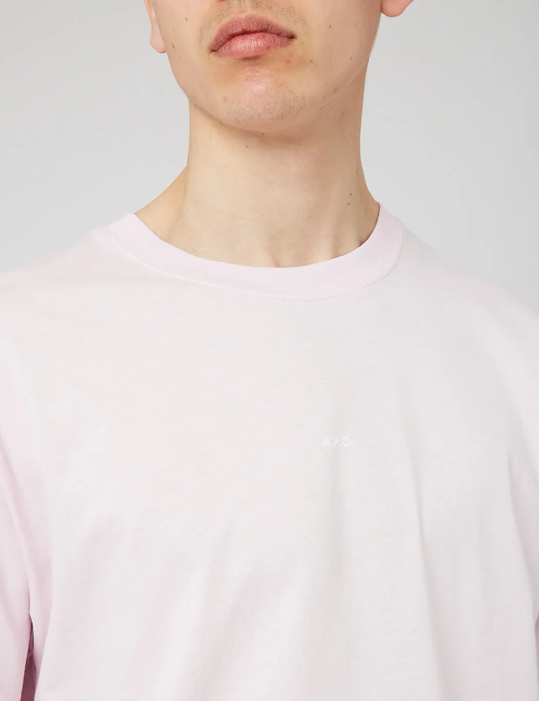 A.P.C. Kyle T-Shirt (Organic Cotton) - Pale Pink