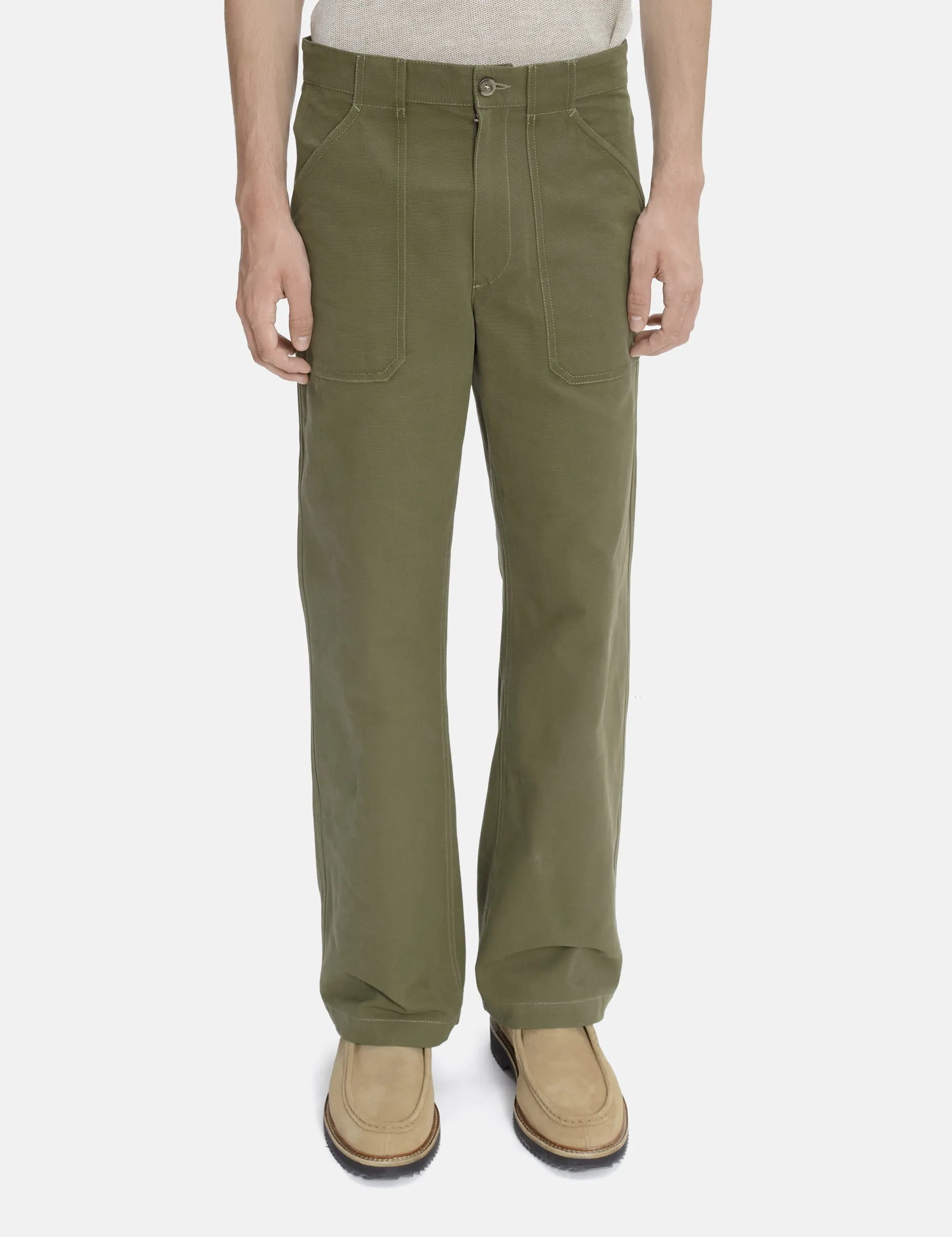 A.P.C. Sydney Trousers (Regular) - Khaki Green