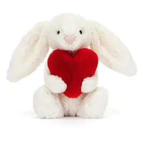 Bashful Red Love Heart Bunny