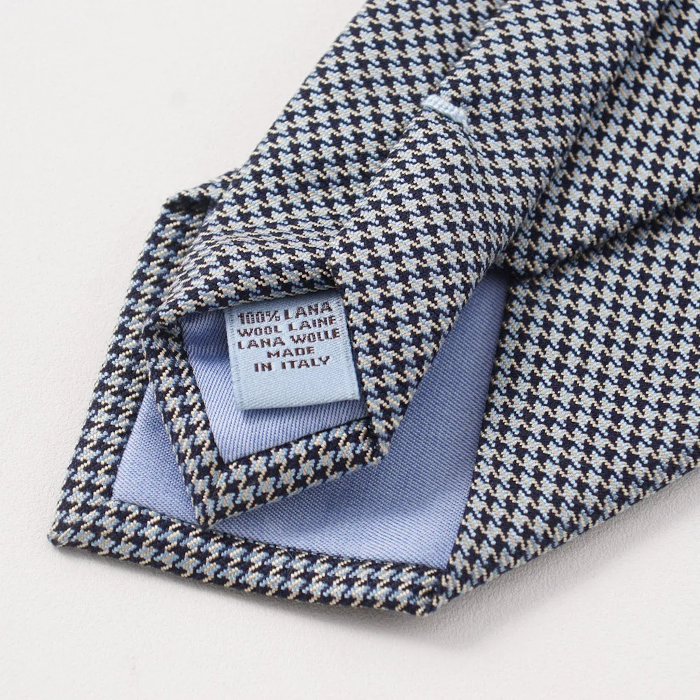 Battisti Napoli Houndstooth Check Wool Tie