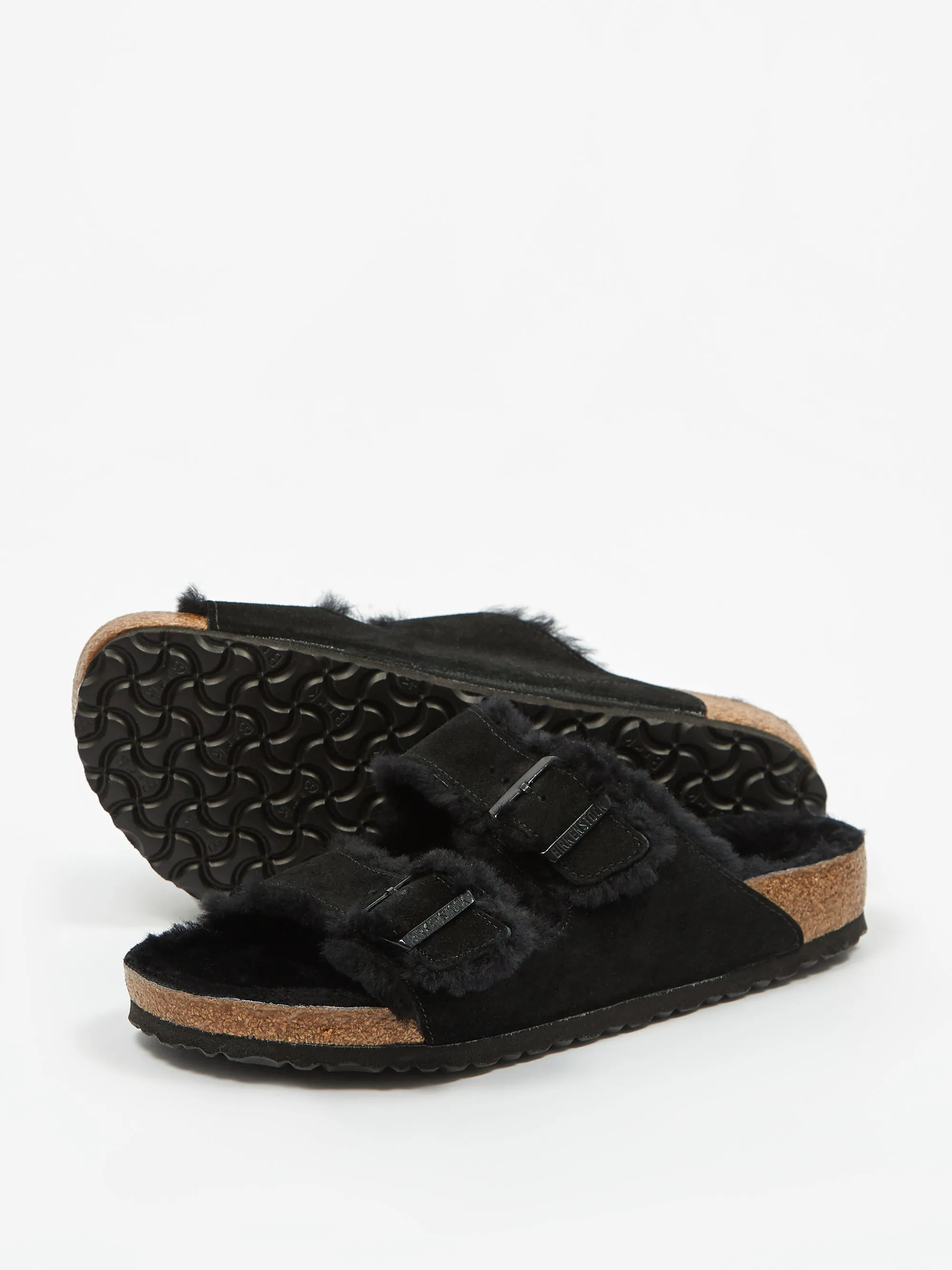 Birkenstock Arizona Fur - Black