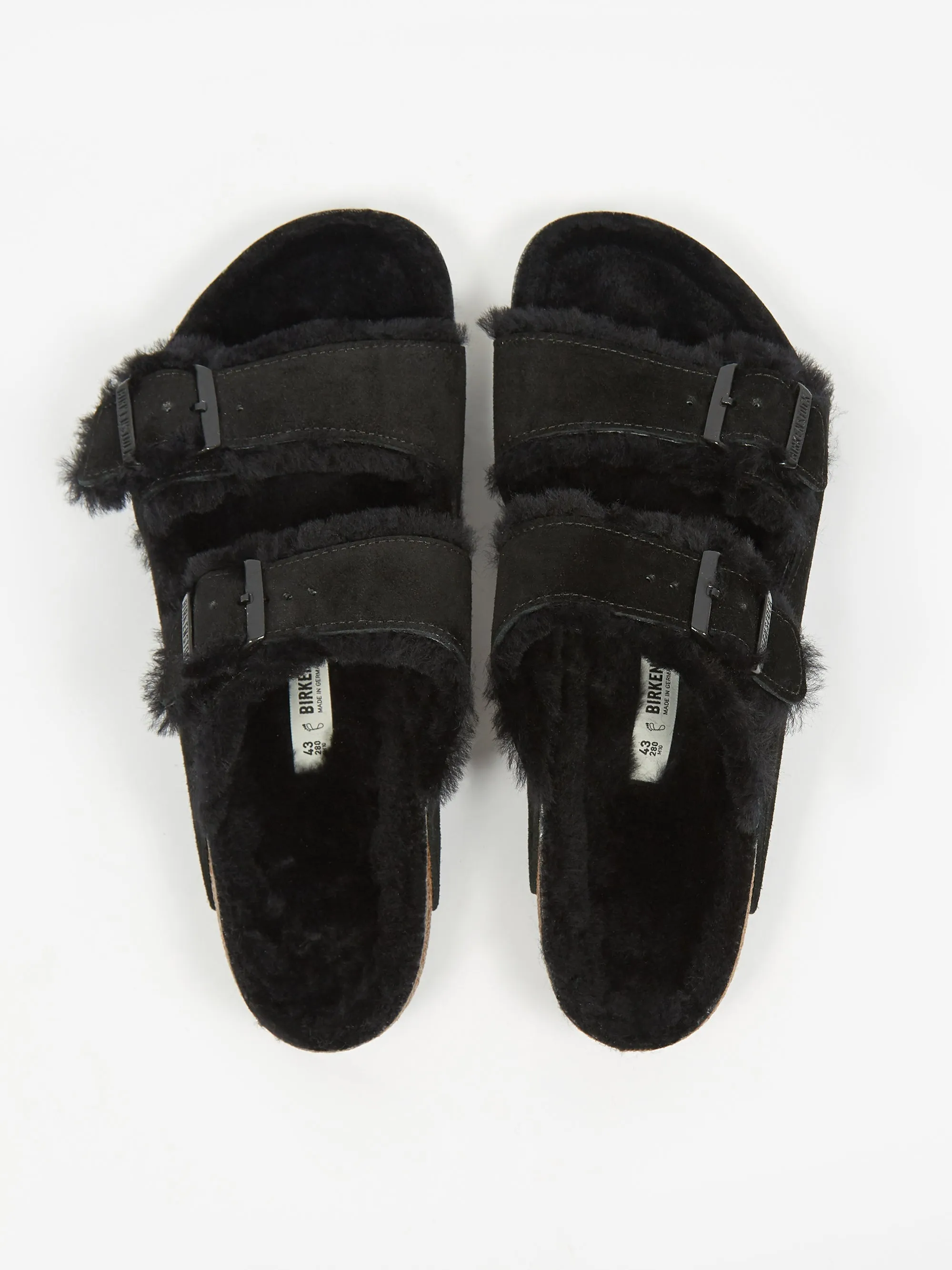 Birkenstock Arizona Fur - Black