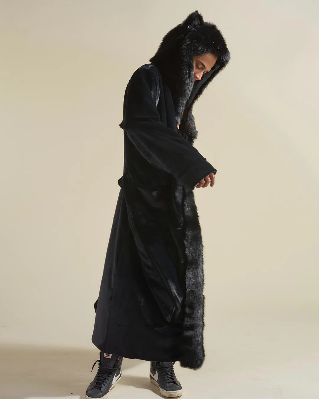 Black Panther Classic Faux Fur Style Robe | Men's