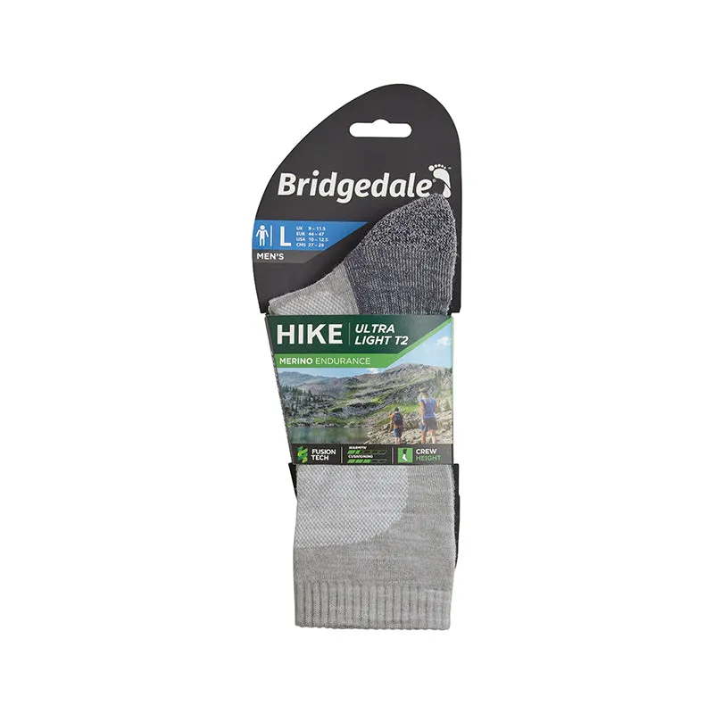 Bridgedale Men's Ultralight Merino Performance Crew Socks