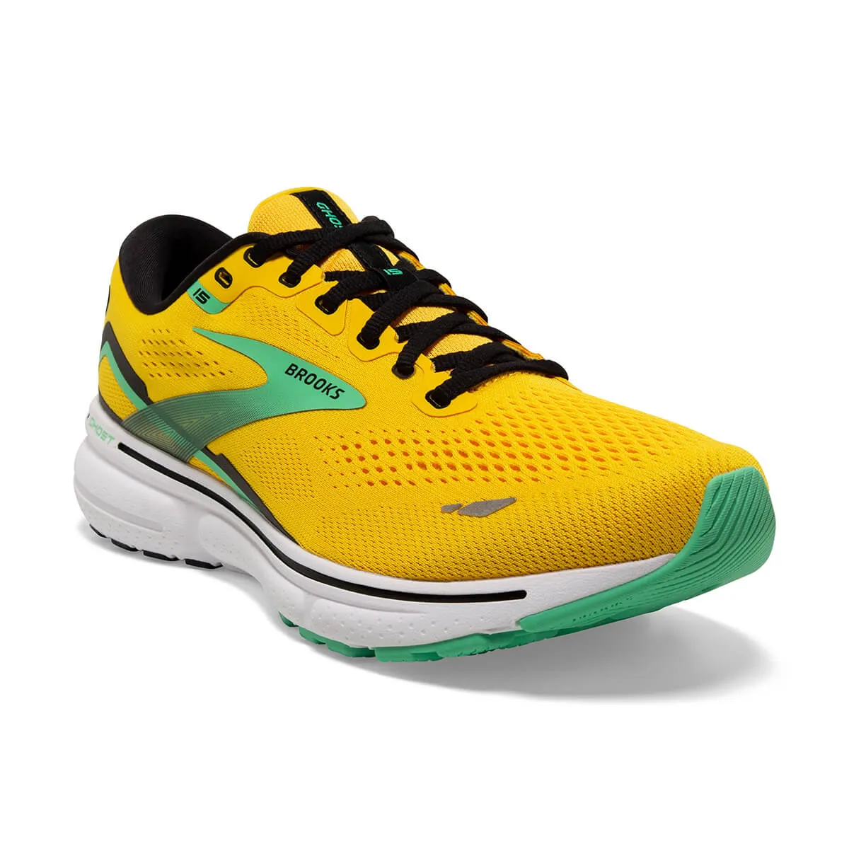 Brooks Ghost 15 Mens | Lemon Chrome/black/springbud