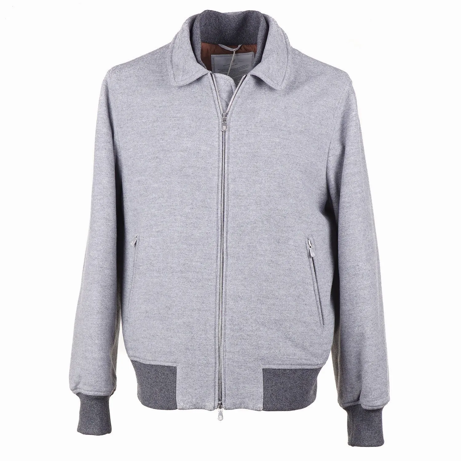 Brunello Cucinelli Wool-Cashmere Bomber Jacket