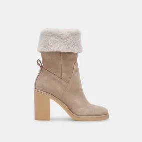 CADDIE PLUSH BOOTS ALMOND SUEDE