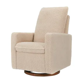 Cali Pillowback Swivel Glider - Shearling