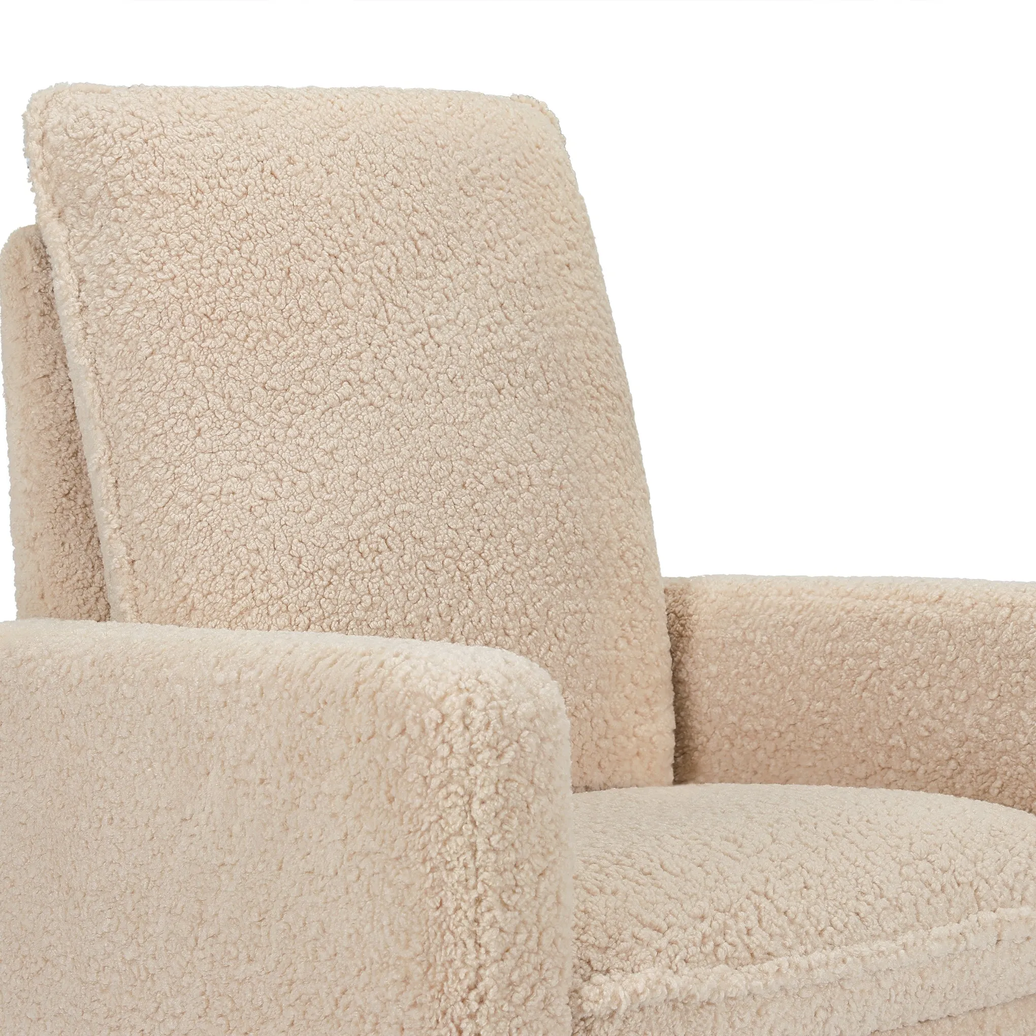 Cali Pillowback Swivel Glider - Shearling