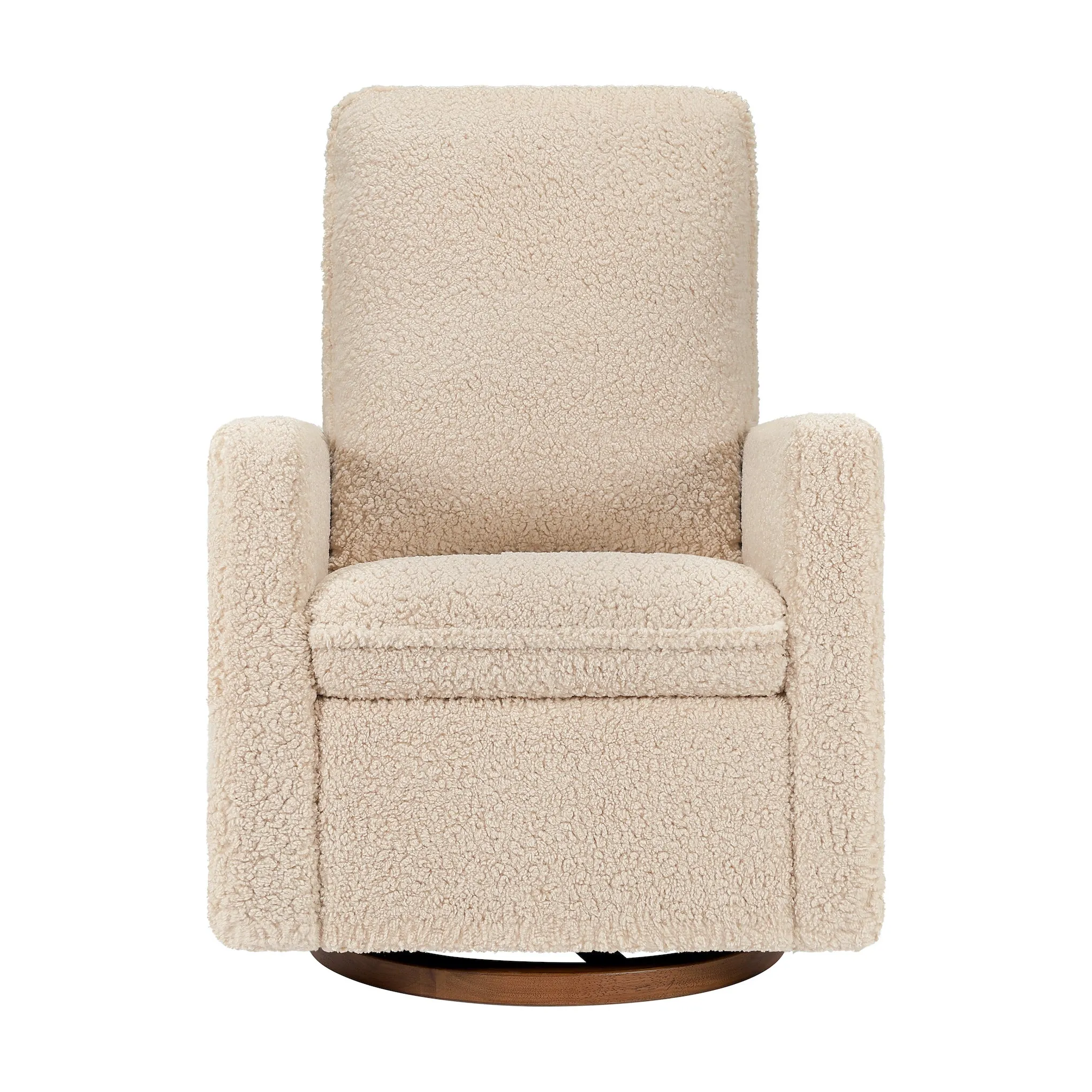 Cali Pillowback Swivel Glider - Shearling