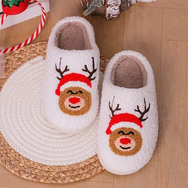 Christmas Home Warm Cotton Slippers - Cozy Holiday Comfort 91676006C