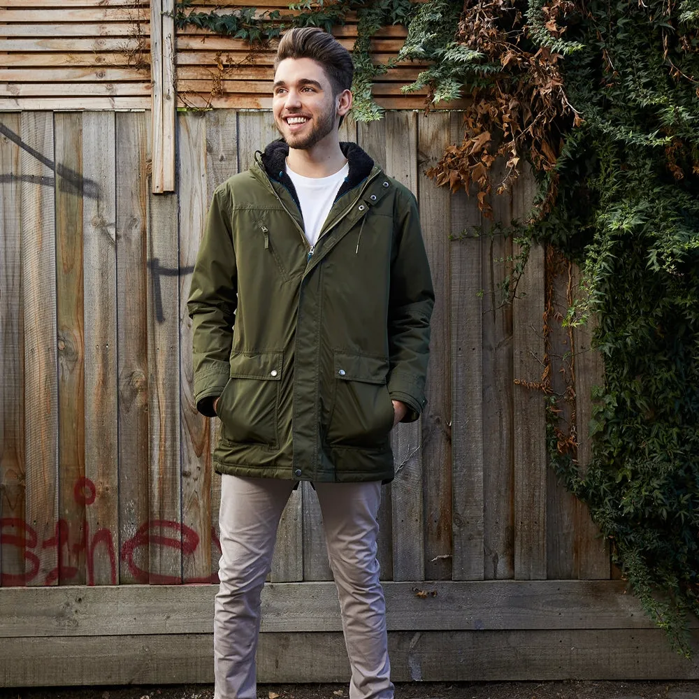 Cirrus Parka - Dark Denim | Olive Green