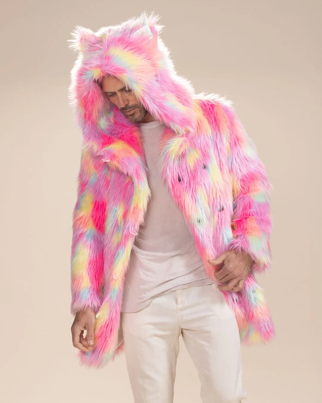 Classic Men's Faux Fur Coat | Dreamland Cat