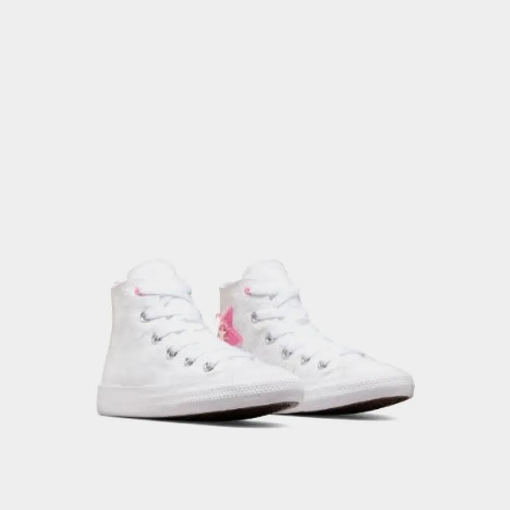 Converse Kids Chuck Taylor All Star Sparkle Sneaker White/Pink _ 181052 _ White