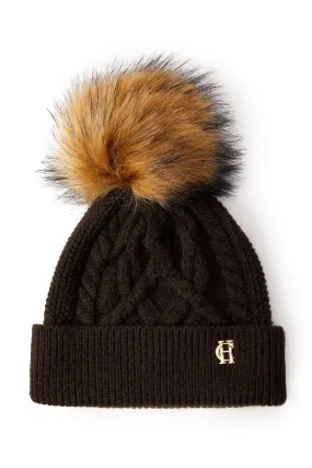 Cortina Bobble Hat (Chocolate)