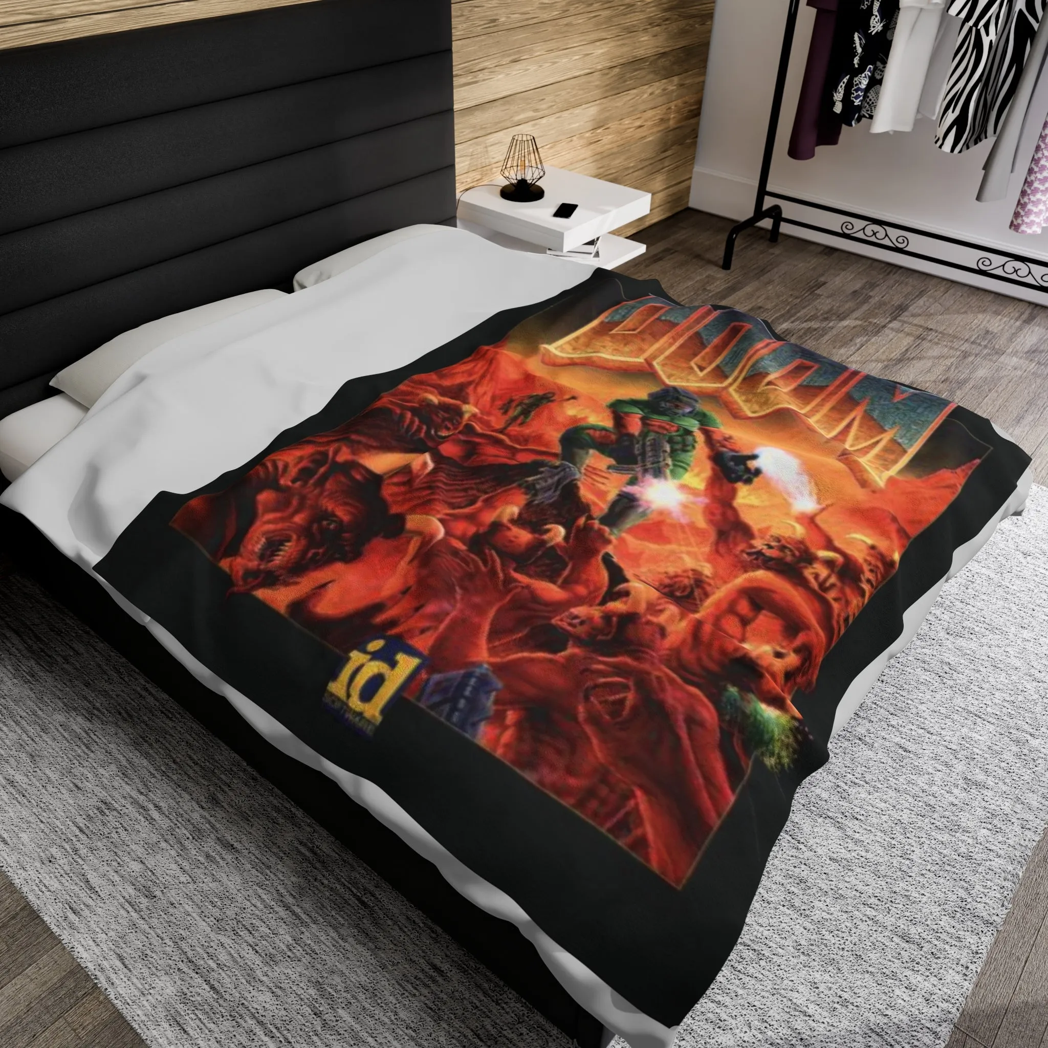 Doom Classic Velveteen Plush Blanket