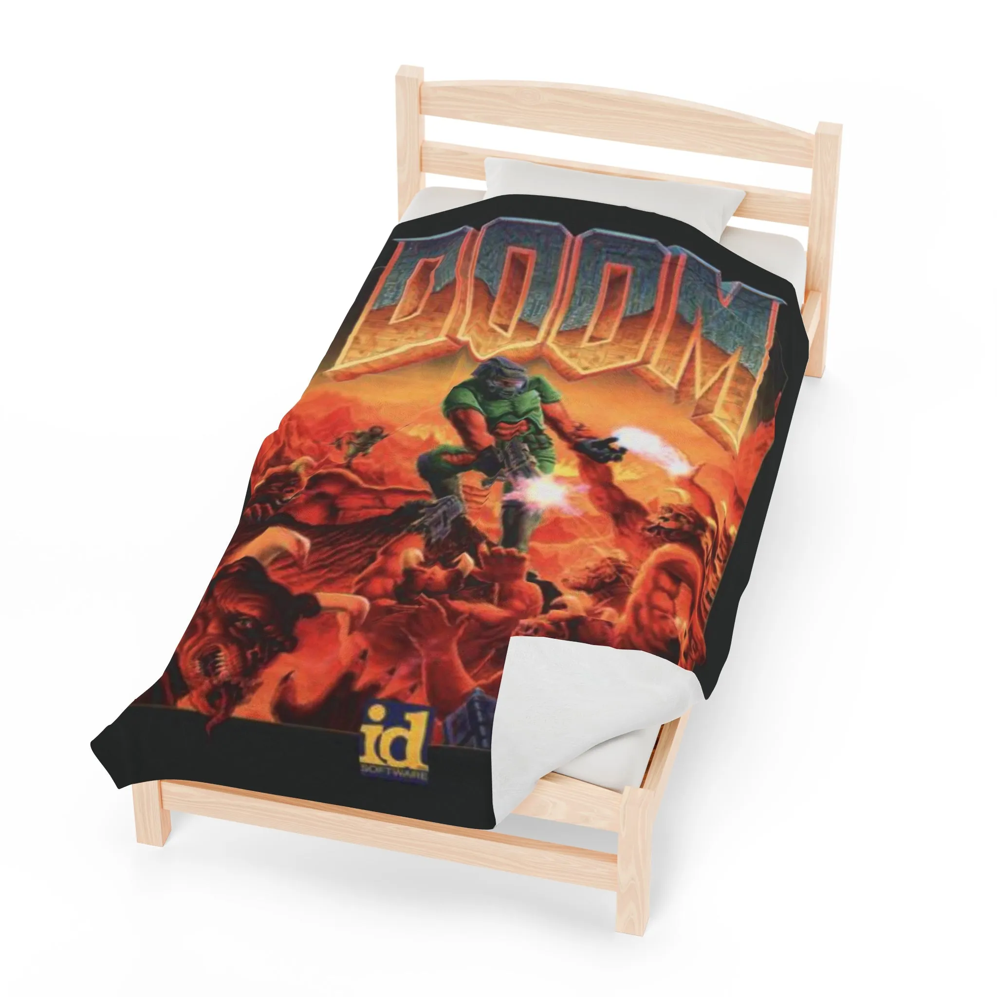 Doom Classic Velveteen Plush Blanket