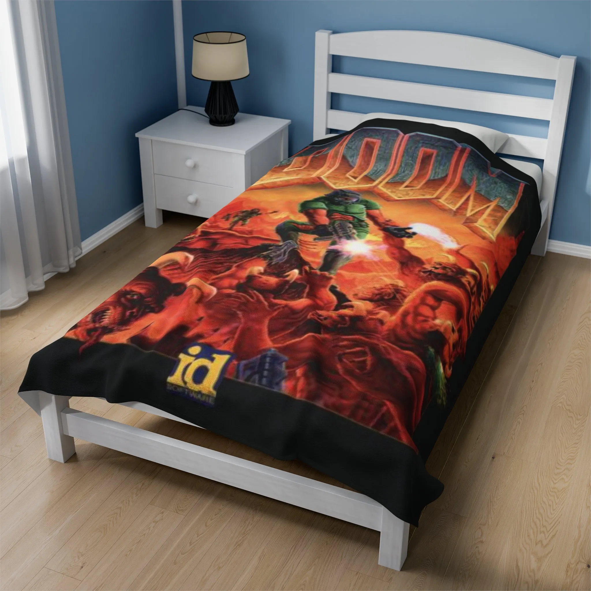 Doom Classic Velveteen Plush Blanket