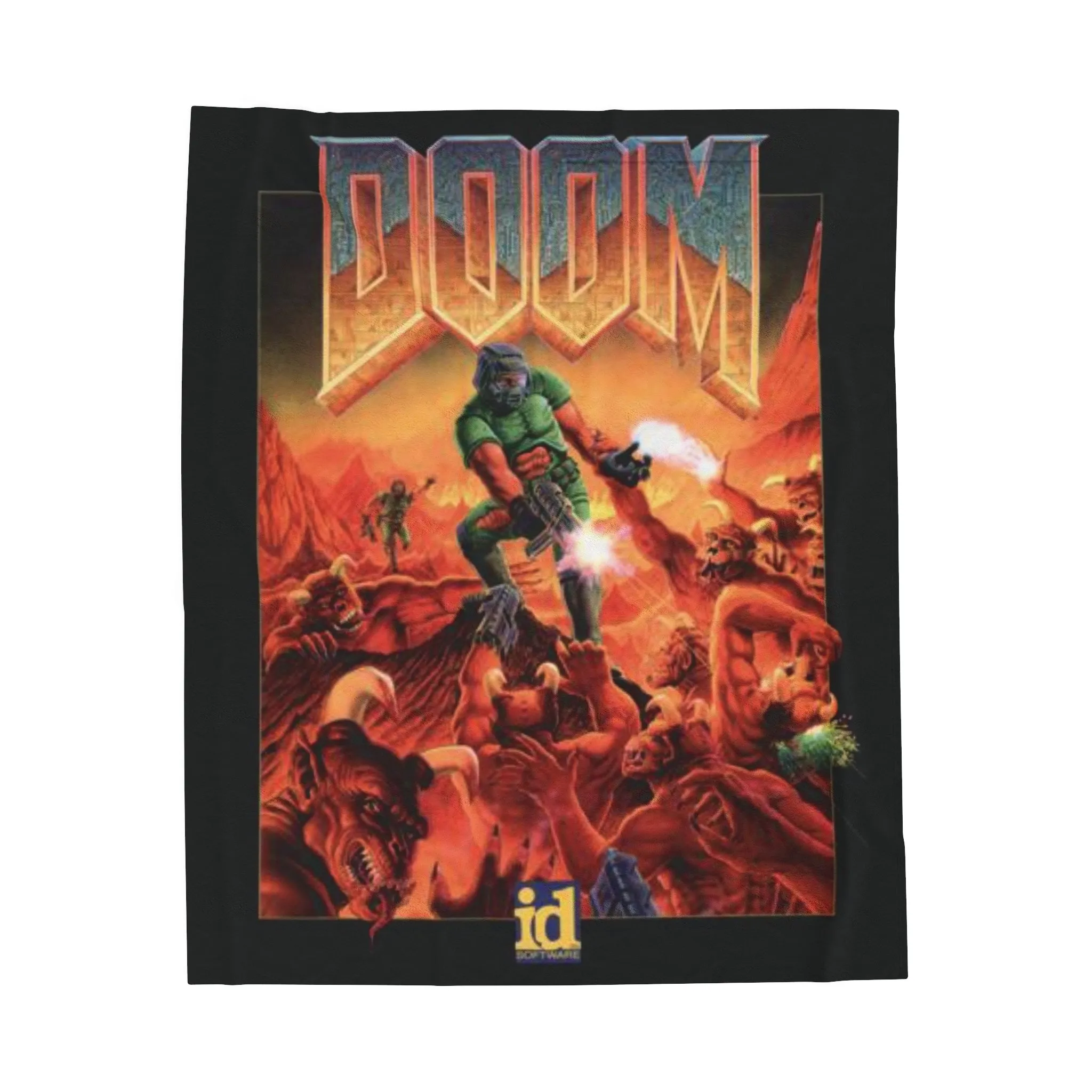 Doom Classic Velveteen Plush Blanket