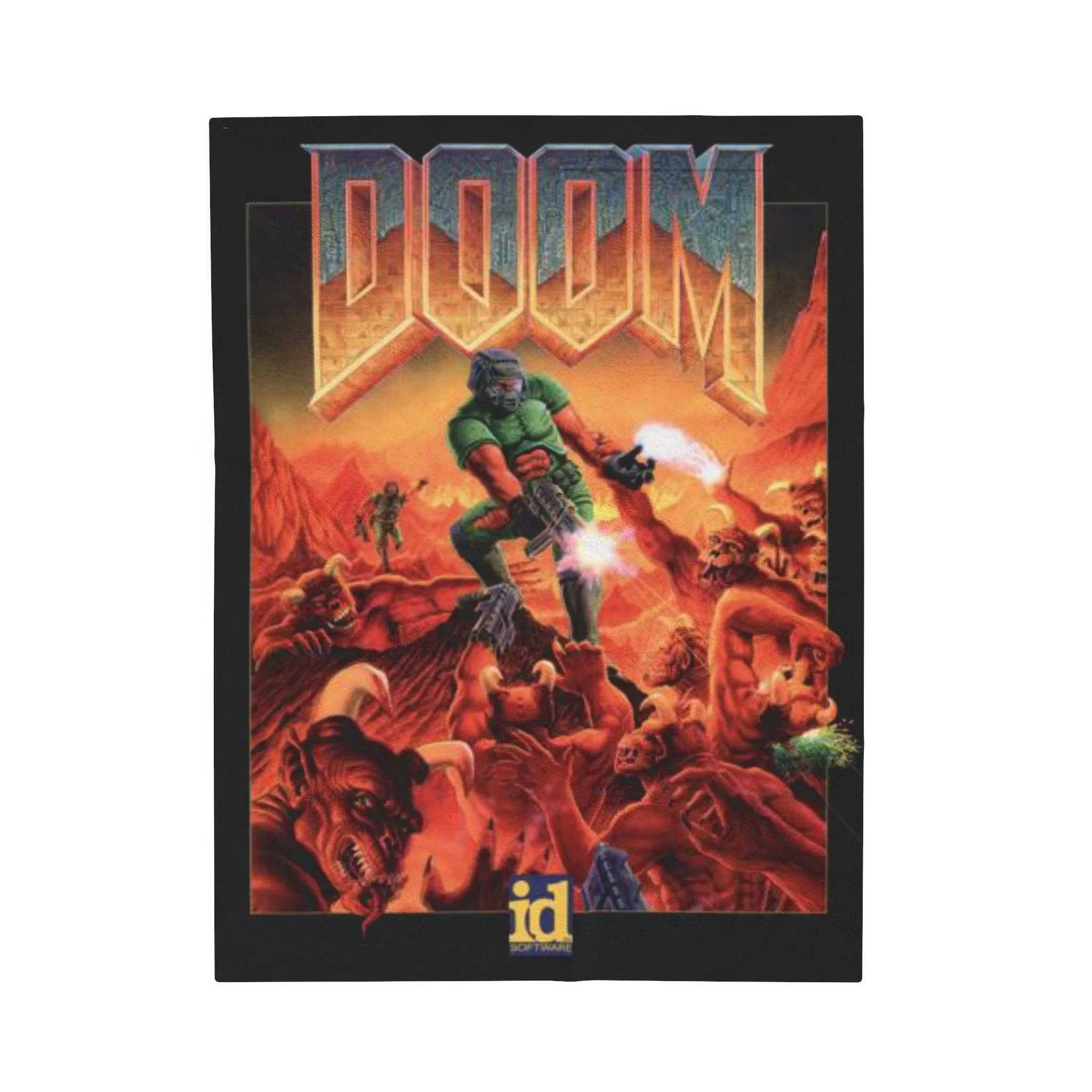 Doom Classic Velveteen Plush Blanket