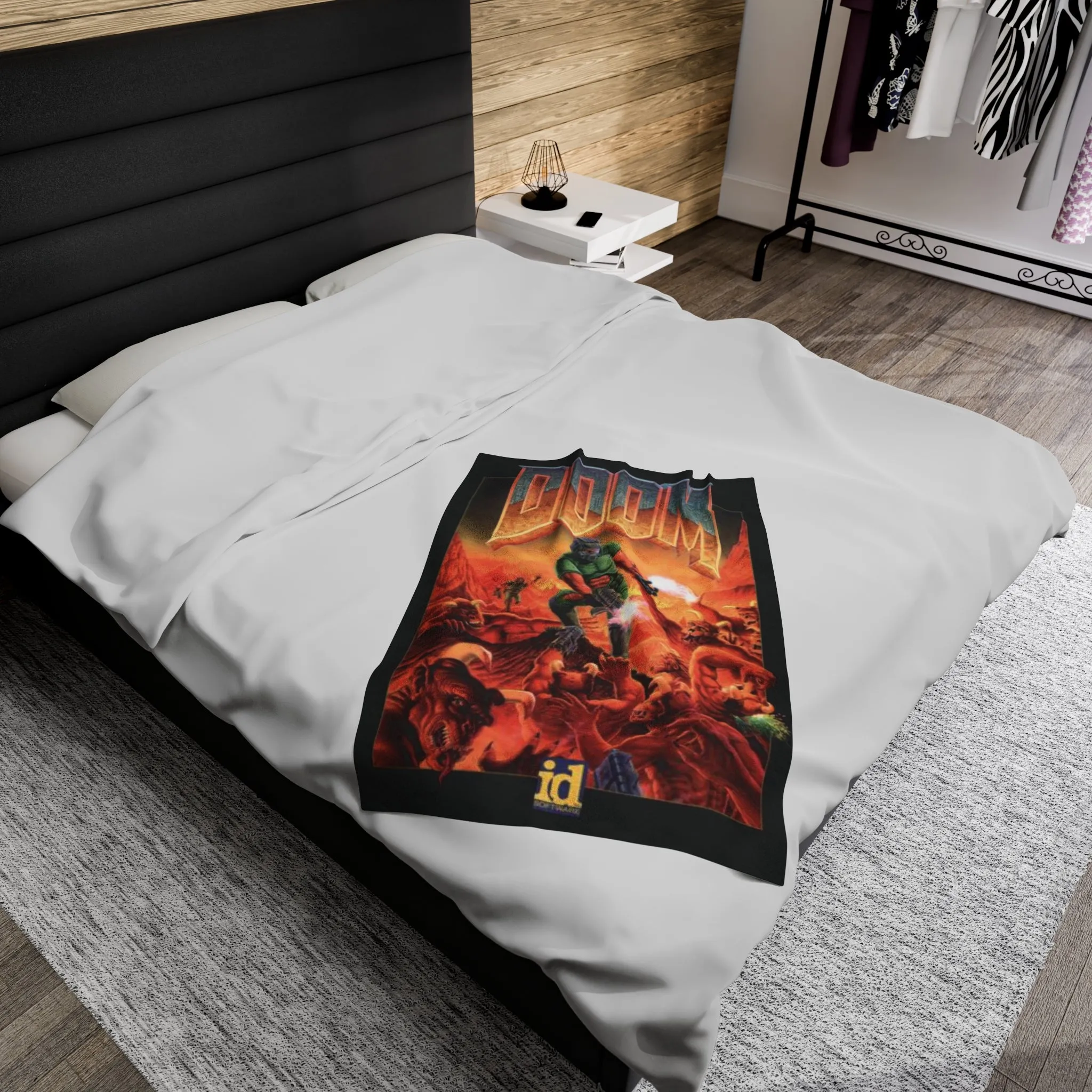 Doom Classic Velveteen Plush Blanket