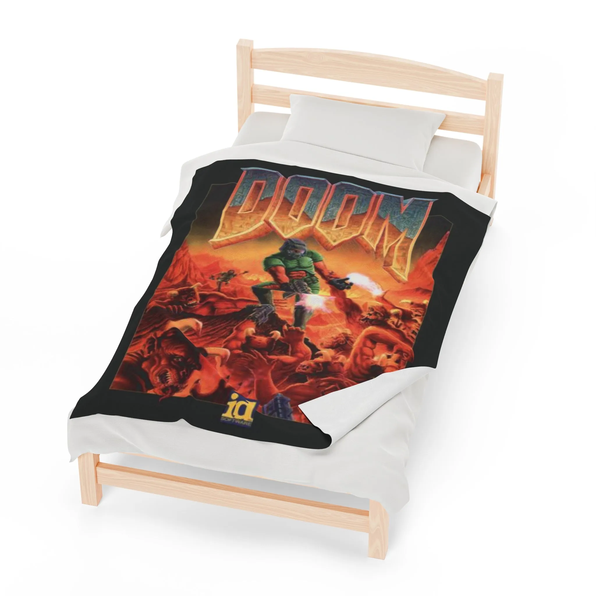 Doom Classic Velveteen Plush Blanket