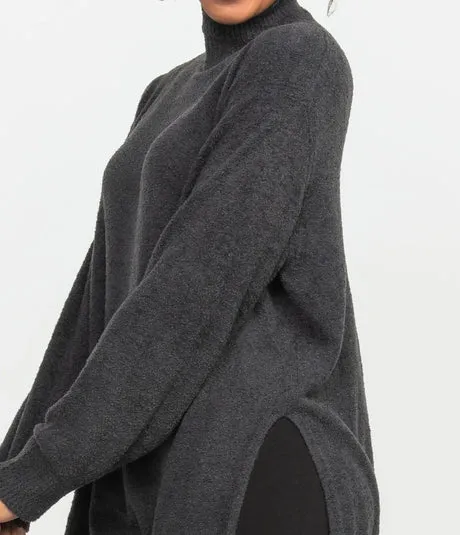 Dreamluxe Notched Turtleneck Sweater