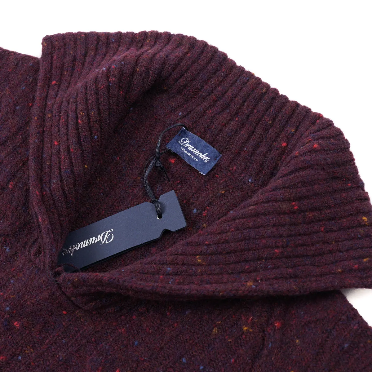 Drumohr Cable Knit Wool-Cashmere Sweater