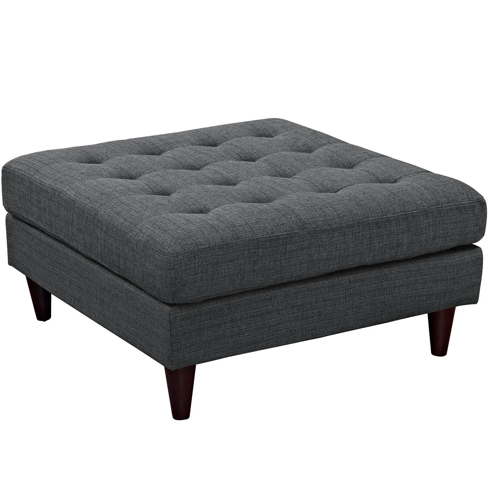 Empress Upholstered Fabric Large Ottoman