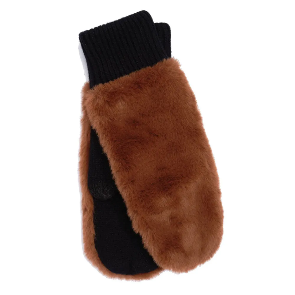 Faux Fur Mitten