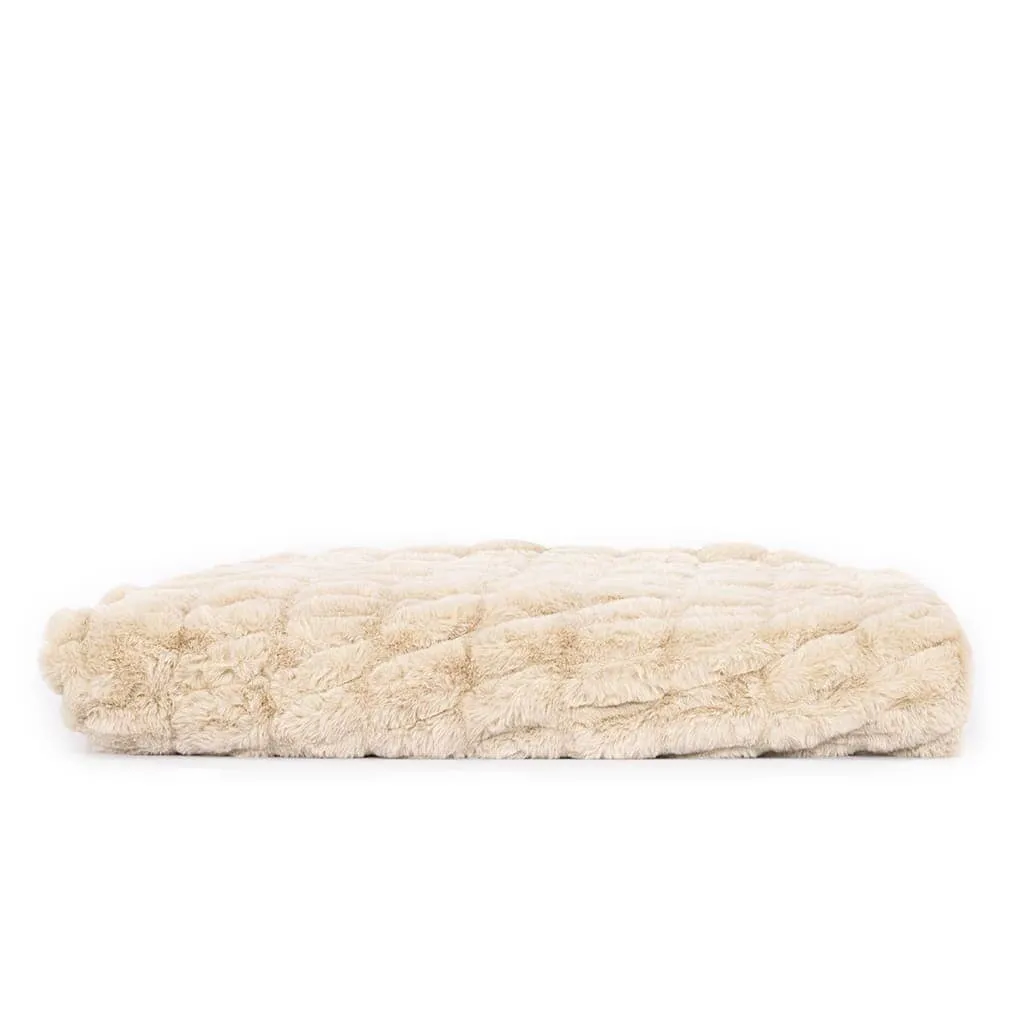 Faux Siberian Fur Arctic Timber Throw