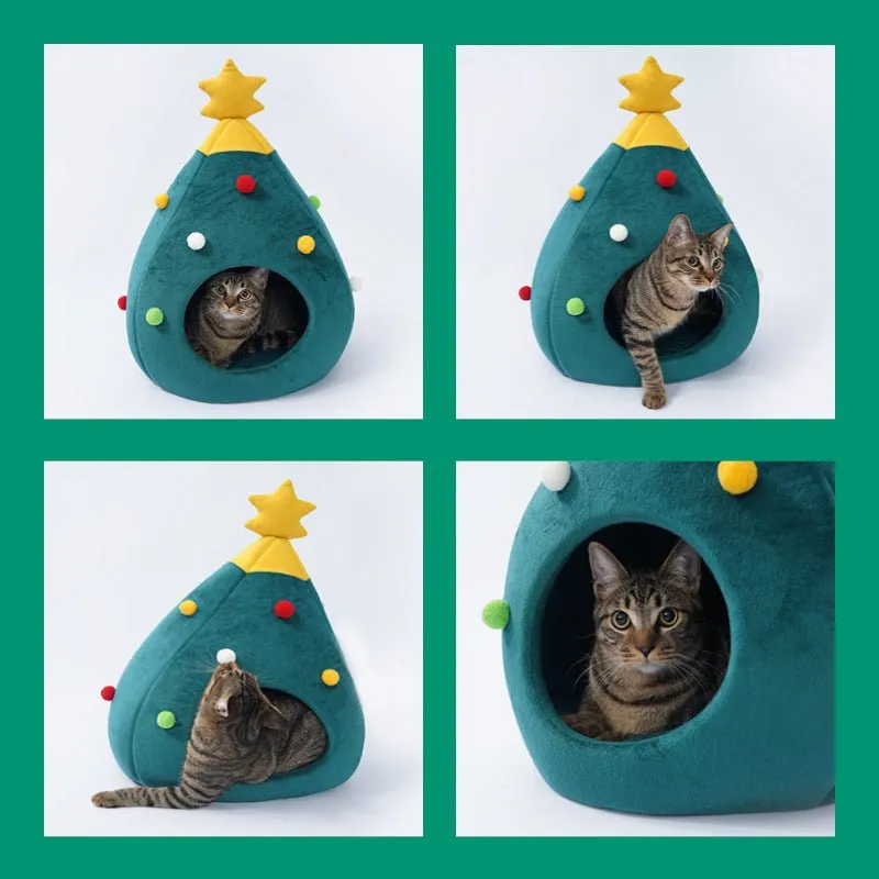 Festive Fir Cozy Pet Bed