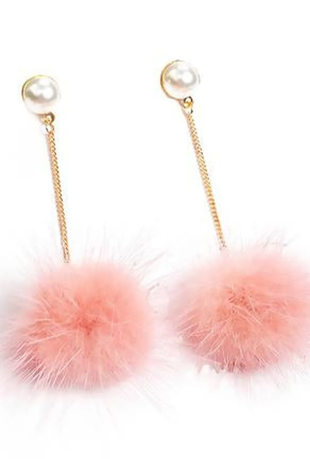 FLORIE - FUR DROP EARRING