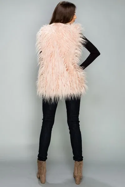 Foxy Faux Fur Fuzzy Vest