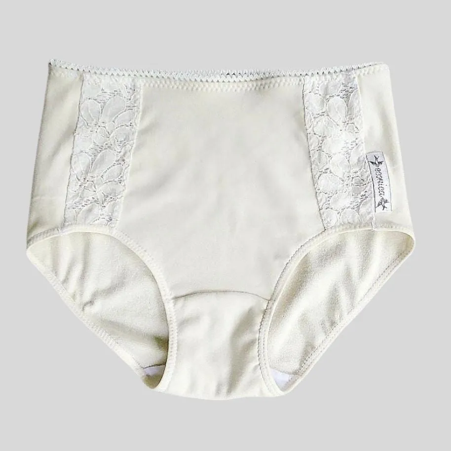 High-cut cotton or wool underwear