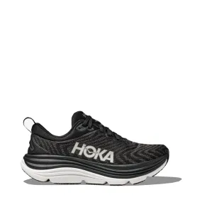 Hoka Women's Gaviota 5 Running Sneaker in Black/White