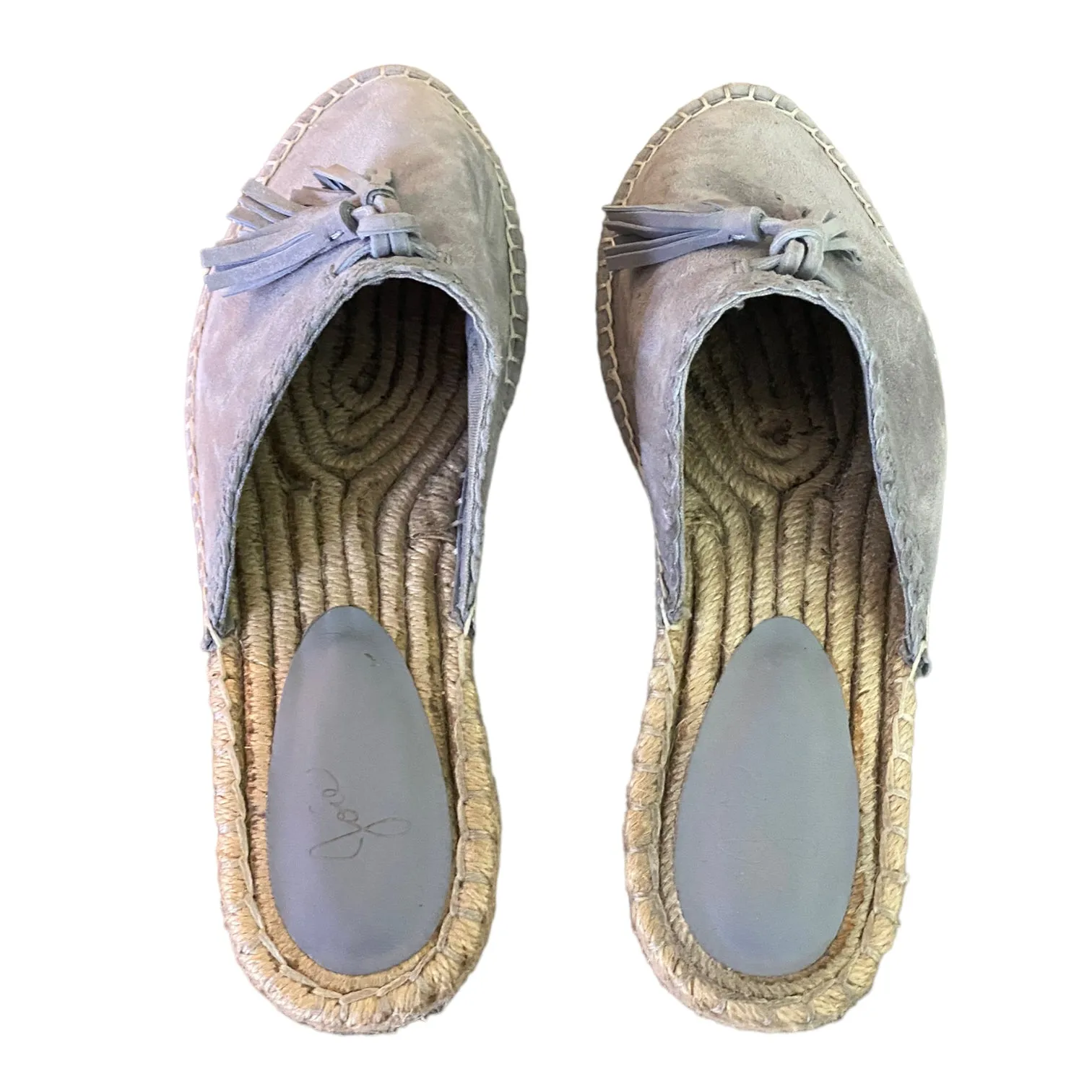 Joie Walda Blue Skylark Suede Espadrilles Size 38.5