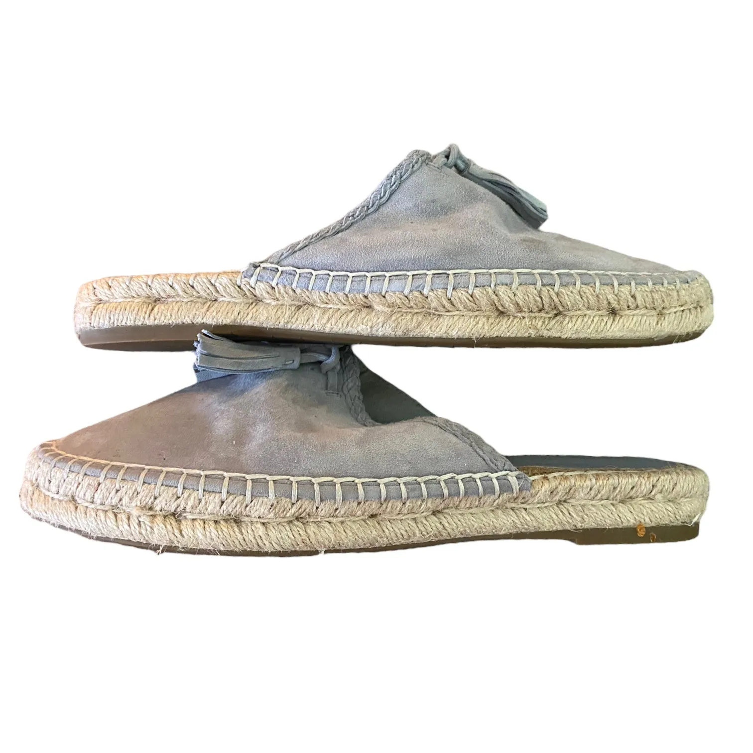 Joie Walda Blue Skylark Suede Espadrilles Size 38.5