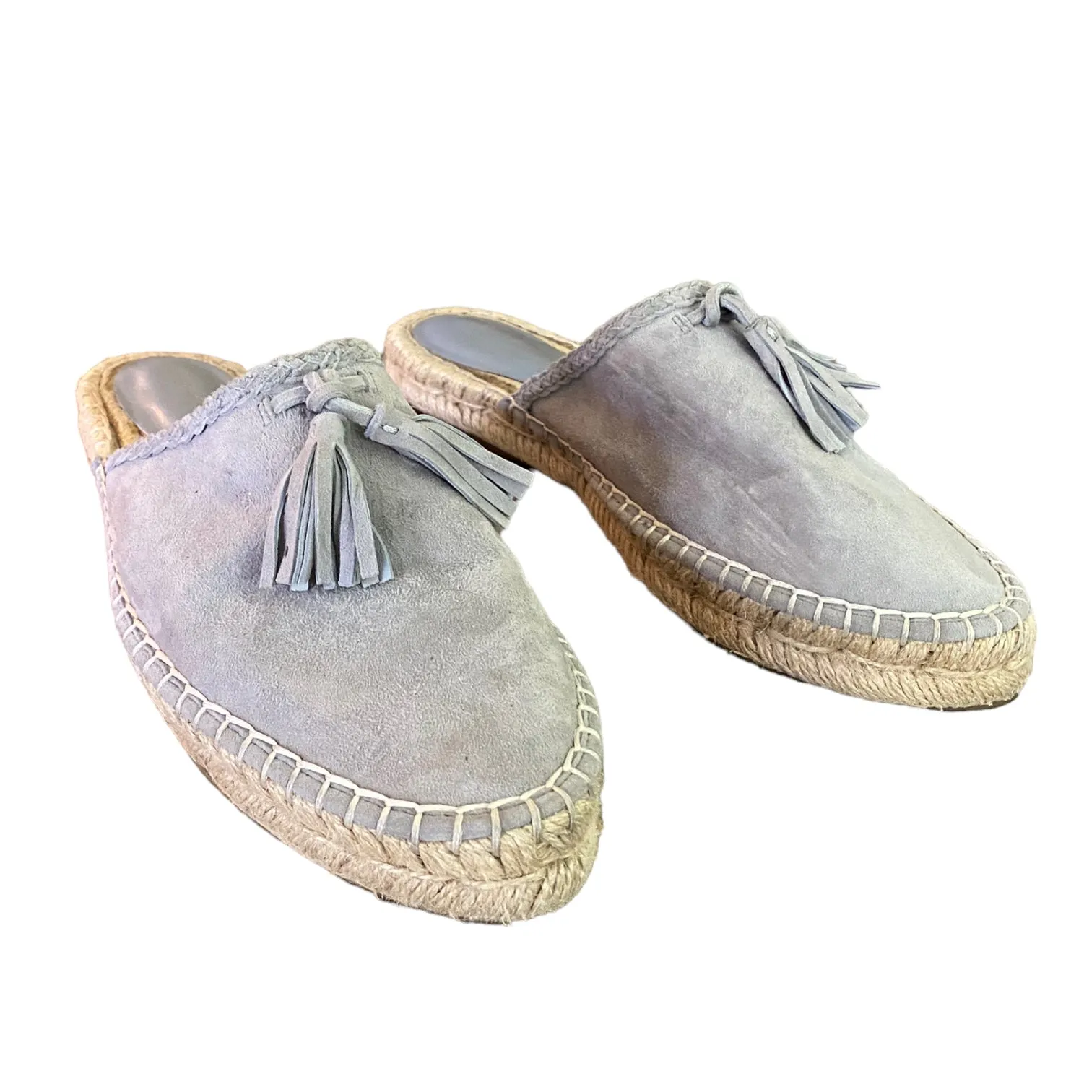 Joie Walda Blue Skylark Suede Espadrilles Size 38.5