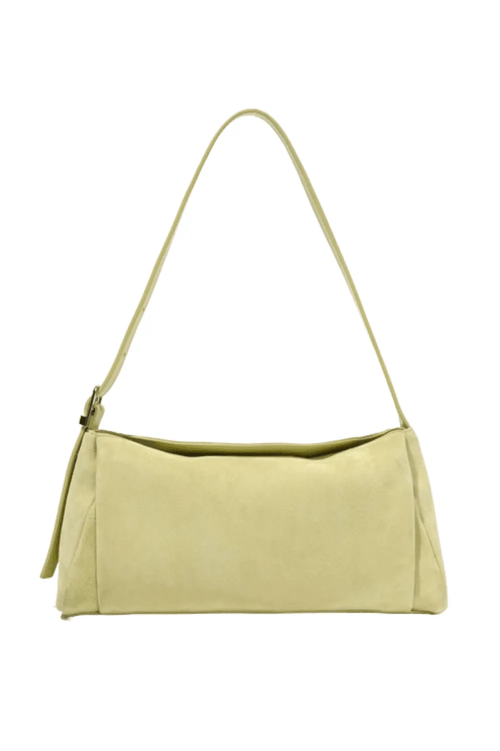 Lemon Suede Bicorn Shoulder Bag