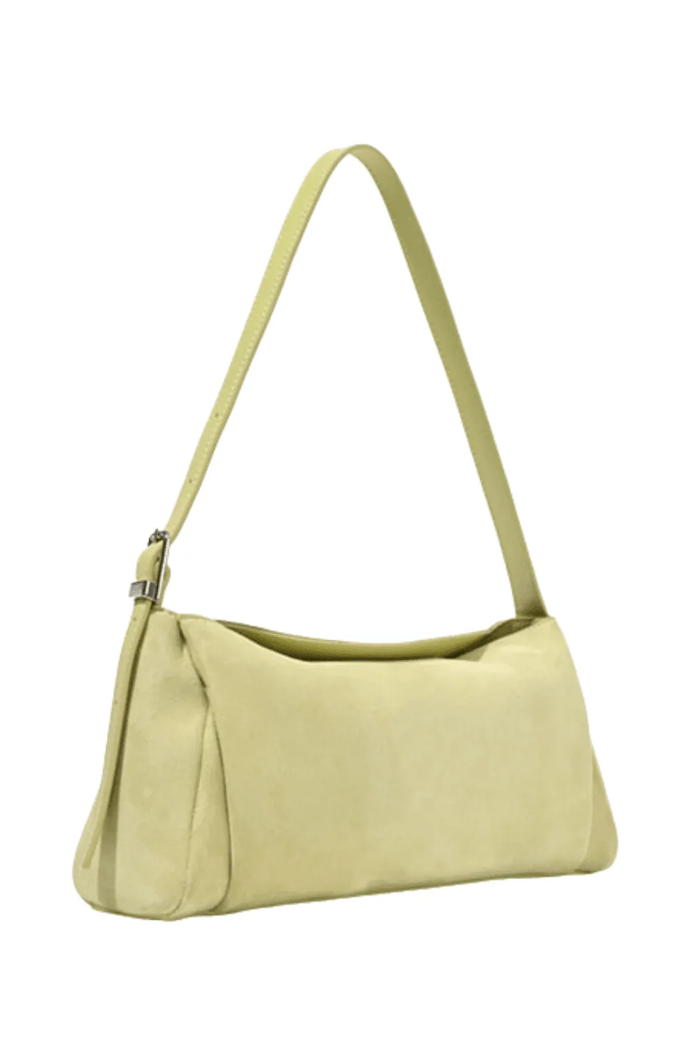 Lemon Suede Bicorn Shoulder Bag