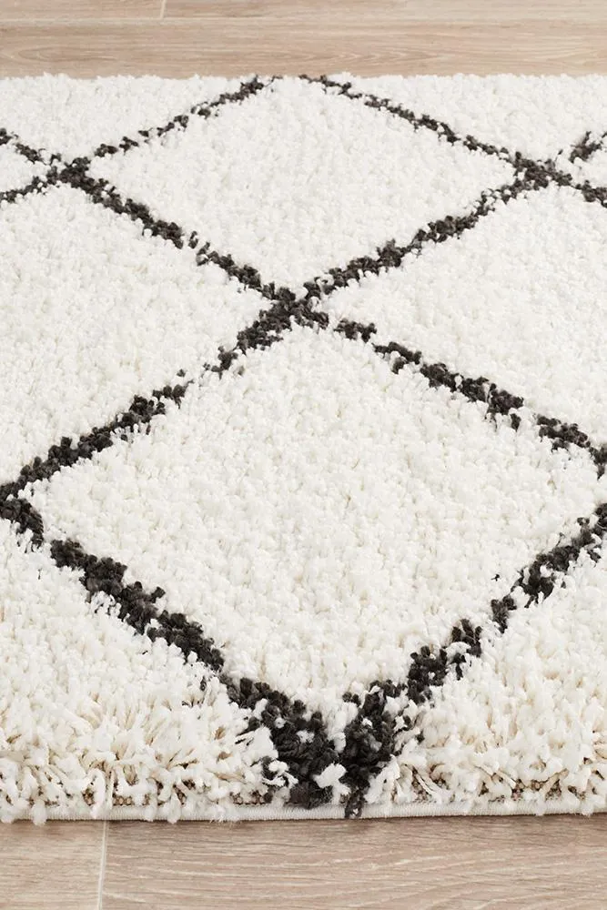 Luxe White Runner Rug