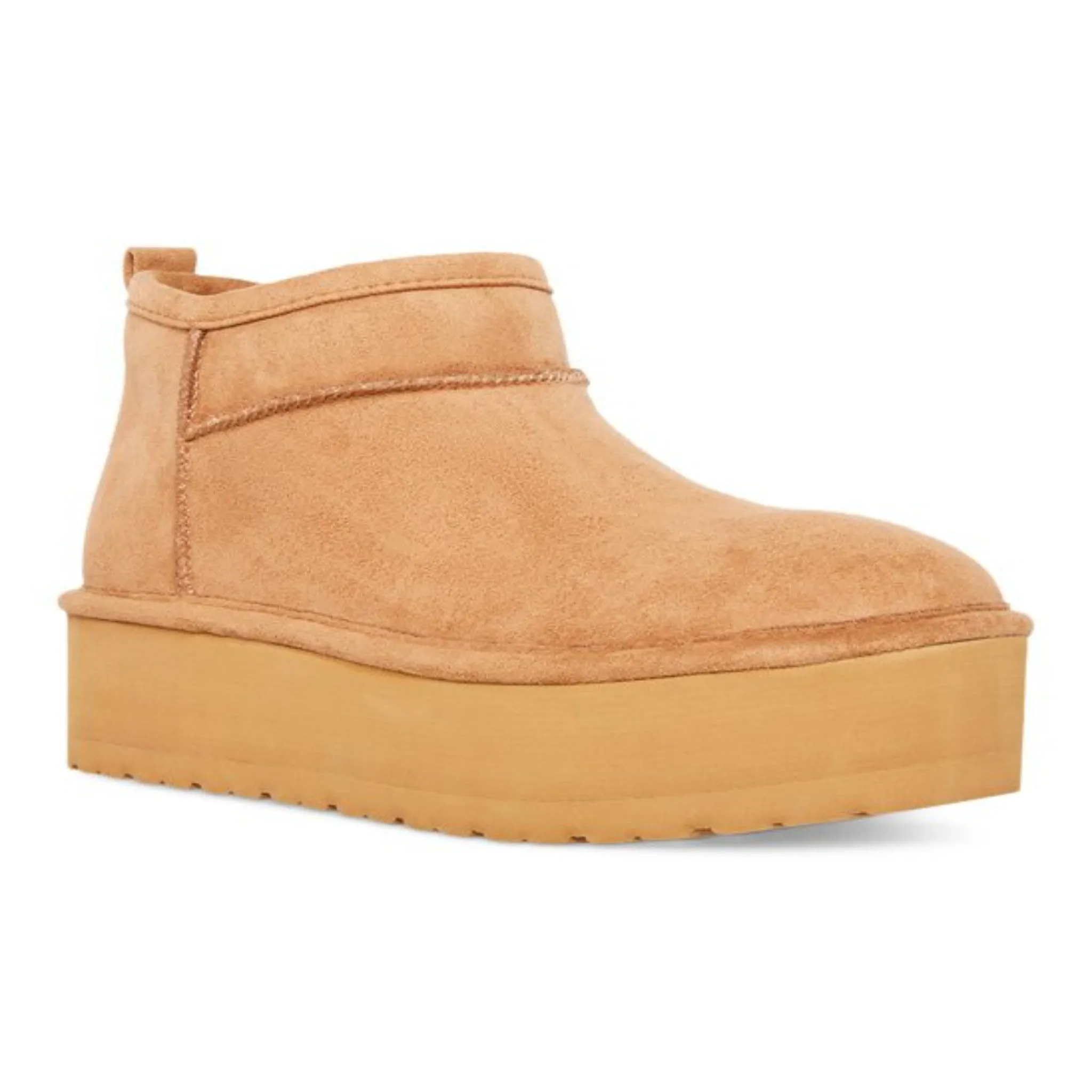 Madden Girl Embrace Cozy Booties - Tan Fab