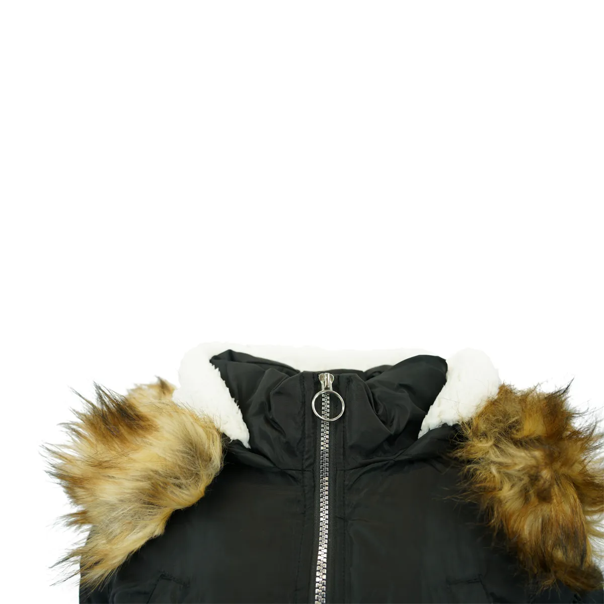 Madden Girl Women's Fur Sherpa Hooded Jacket