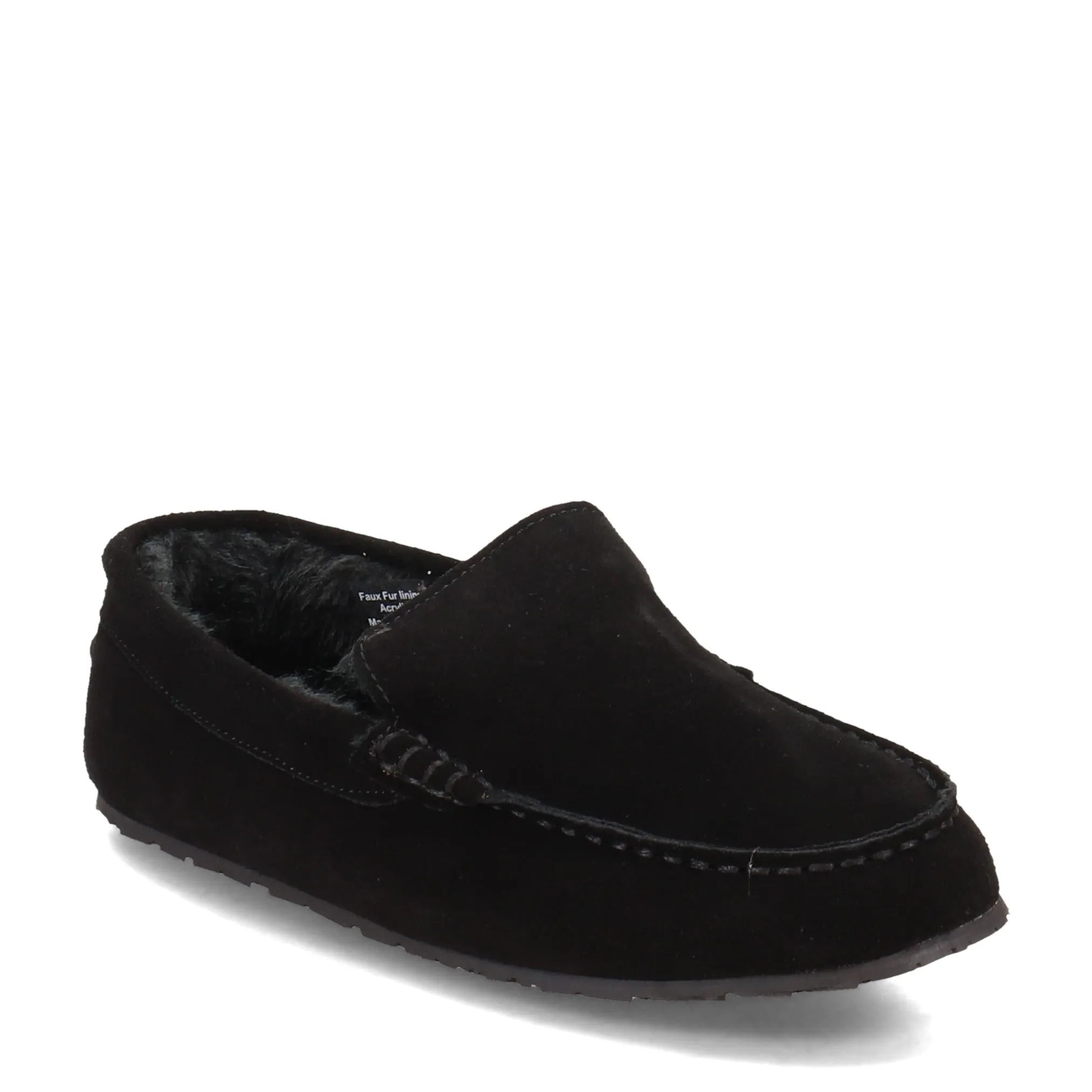 Men's Clarks, Plush Fur Venetian Slipper